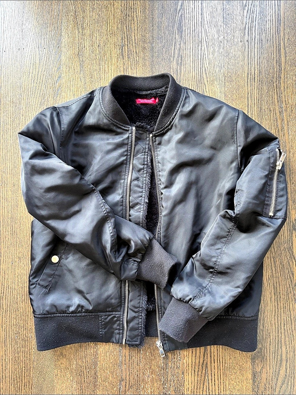 N:Philanthropy Black Bomber Jacket